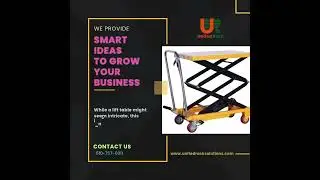 Effortless Lifting, Smarter Warehousing 💡 | United Rack Solutions #WarehouseSolutions #LiftTable