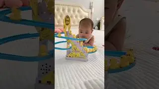 Duck Track Stair Climbing Toy | Escalator Toy with Lights & Music