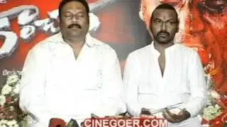 Kanchana Press Meet - Lawrence, Lakshmi Rai