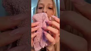 АСМР Хруст замороженного полотенца, который взбудоражит мурашек! #асмр #asmr #асмрчееек
