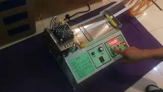 Cloth belt zipper webbing machine elastic belt automatic cutting machine Method of operation