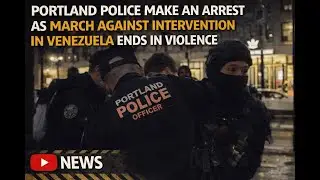 Portland Police make an arrest as march against intervention in Venezuela ends in violence 