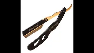 Straight Razor Black Gold Metal Barber Slide Salon Shaver Double Edge Blade Razor Razor for Men