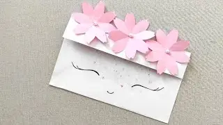 DIY handmade Women's day gift idea / Women day gift pack / Envelope making / gift making🎁🎀✉️