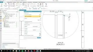 How to dimension a groove with fits, detail view and symmetrical dimensioning using Siemens NX