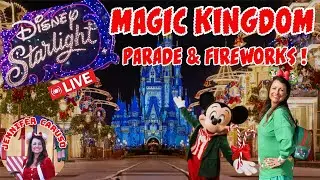 🔴LIVE Magic Kingdom Starlight Parade and Fireworks Walt Disney World 11/15/2025