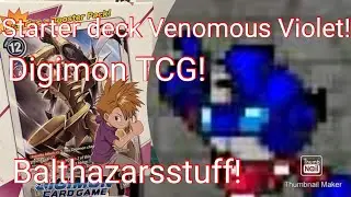 Unboxing and reaction to, Digimon TCG. Starter deck Venomous Violet!