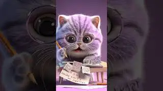Smartest Kitten Studying Hard 📚🐱 | Bubble the Cat