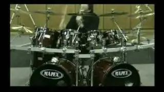 Mapex Orion Drums and Paiste Cymbals Viewed from the front