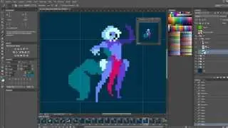 Duelyst - Concept art to Pixel art: Faction 6 General
