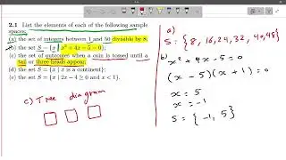 Solving Ch 2.1 & 2.2  Exercises (Sample Space & Events) | Walpole Prob & Statistics) | حل تمارين