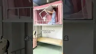 Solo Dormitory Decoration✨💖Korean school Girl Room #shorts #decoration #decordairy #decorrenovation