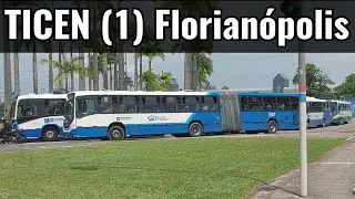 TICEN (1) Florianópolis Santa Catarina - Movimentação de ônibus urbano terminal central