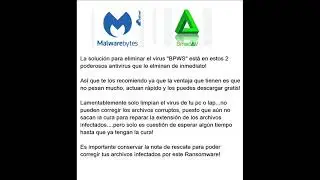 Elminar el RANSOMWARE 