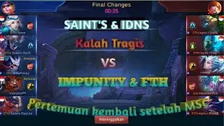 SAINTS INDO & IDNS VS IMPUNITY PERTARUNGAN KEMBALI SETELAH MSC ASIA