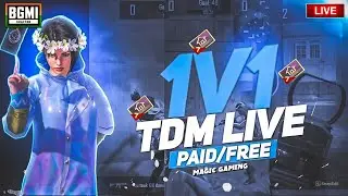1v1 TDM(Paid & Free) & WOW CUSTOM ROOMS | BGMI LIVE | FACECAM | #tdm #bgmi #bgmilive