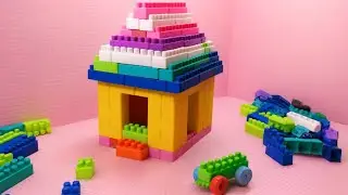 Satisfying DIY  House ASMR Building Blocks/block game/lego blocks#asmr#asmrsounds#buildingblocks