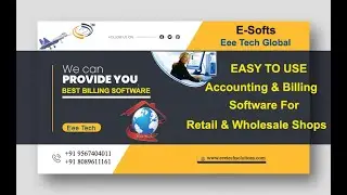 ECount 8.001 billing software accounting Tutorial Help video for retail and wholesale shops