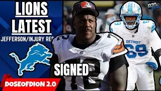 Lions ПОДПИШИТЕ СПЯЩЕГО ГИГАНТА Квинтон Джефферсон - Мухаммад ТРАВМА - Lions против Browns IR