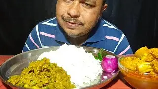 Bigbites 😋 Eating Aloo Fulkopi Sabji Baingan Bartha Rice