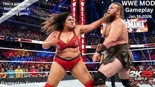 WWE 2K25 - Ивар против индийской дивы Дилары | Геймплей межгендерного матча | 16 января 2026 г.