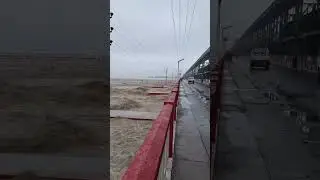 Koshi bridge high alert #flood#moonsoon #nepal #weather
