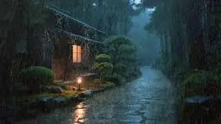 Emotional reset – Natural rain sound – Rain around peaceful home – Balance 🌧️🌿