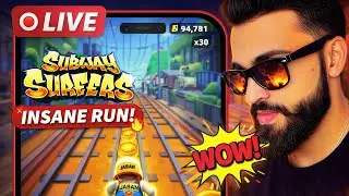 🔴Subway Surfers LIVE 🚆 | Non-Stop Run & High Score | Hindi Gameplay@CbiGamingLive