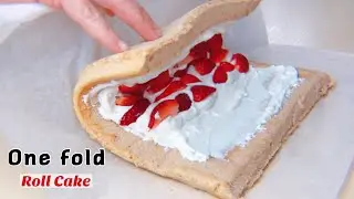 One fold Roll Cake | Paano gumawa ng Japanese Roll cake |How to roll and no Crack Roll Cake