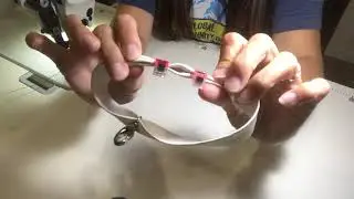 Sewing an easy vinyl wristlet strap