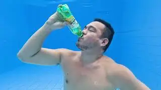 Fruit Soda Dalandan vs Tropicana Twister Orange Drink & Burp Underwater