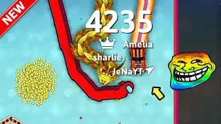 Snake. Io - TROLL TINY SNAKE VS PRO GIANT SNAKE! Epic SnakeIo Gameplay