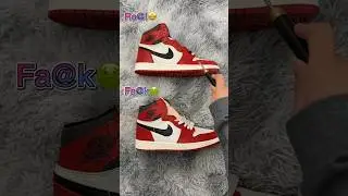 Real Vs Fake Lost & Found Chicago Jordan 1 #sneakerhead #sneakers #viral