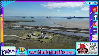 Bolivar Peninsula Texas From Above, An Aerial View.