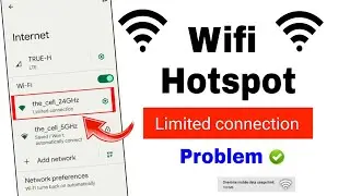 how to fix wifi limited connection problem ||hotspot limited connection problem