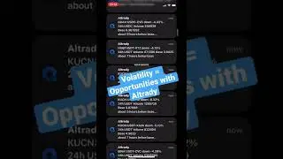 Volatility in crypto creates massive opportunities. - potential alerts and signals in altrady