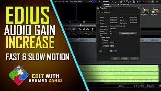How to increase audio gain in Edius | Slow fast shortcut command in edius | Bangla tutorial