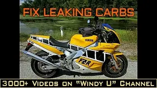 HOW TO DIAGNOSE A CARB LEAK AND FIX IT YAMAHA FZR 1000 1991.