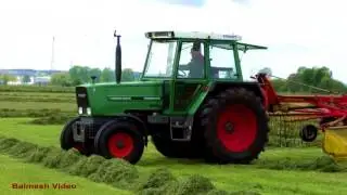 Raking for Silage with TWO Fendts.