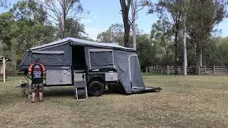 Chariot E1 Real Time Pack Down | Electric Double Fold Camper Trailer