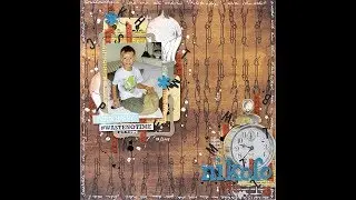 Hybrid scrapbook page