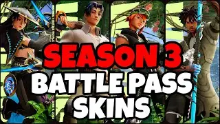 Fortnite Revealed MORE Season 3 Battle Pass Skins + Teaser Trailer In 4K!