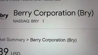 🔴 Berry Corporation (BRY) BRY Stock Trading Facts 🔴