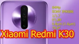 Xiaomi Redmi K30 с 5G, 64мп SONY IMX686 от 230$ Конкурент Honor V30