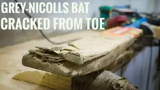 GREY NICOLLS Bat badly cracked from toe repaired successfully | SJ CRICKET#cricket #cricketbatrepair