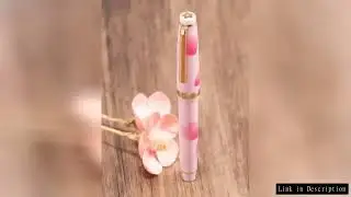 Limited Edition MANYO PENT Resin Fountain Pen German JOWO F Nib Luxury Pink Resin Writing Instrument