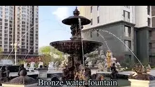 Bronze water fountain