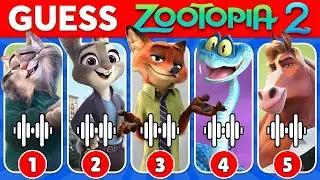 Guess Zootopia 2 Movie Characters by Voice & Emoji ~ Judy🐰Nick🦊Gary🐍Flash🦥~ Ultimate Zootopia Quiz