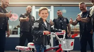 Orphan Boy's Tears Turn to Smile: Bikers' Heartfelt Gift Changes His Life Forever