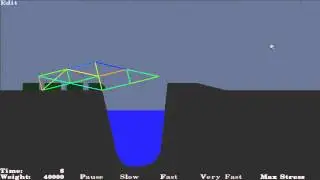 Bridge Building Game v.1.25 - Old Maps - Level 15
